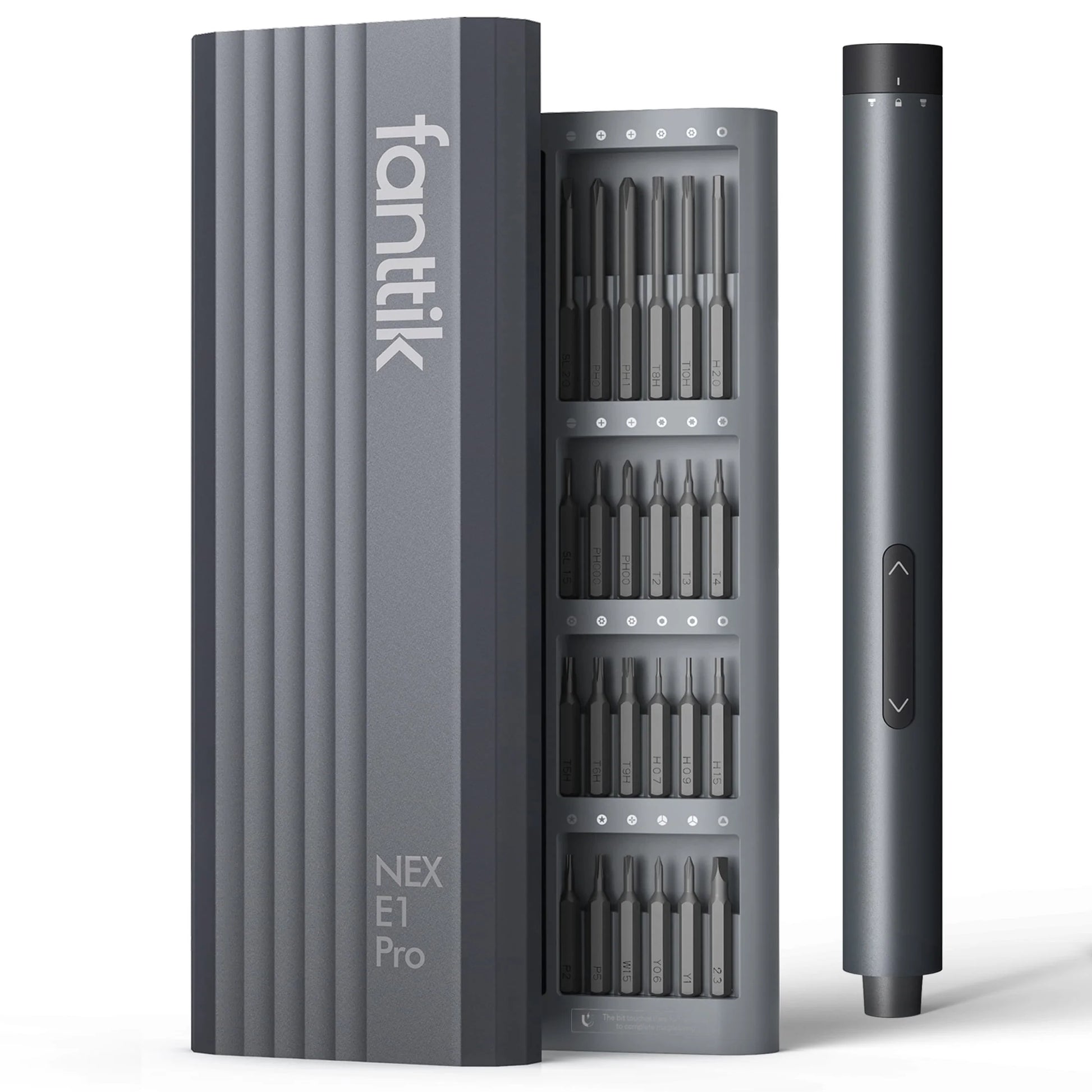 E1 Pro 3.7V (Not Led) Cordless Electric Screwdriver Kit, 3 N.M Torque with 24 Magnetic Bits, Quick-Charge Battery & Magnetic Holder - Ideal for Electronics Repair (Phones, Laptops, Watches)